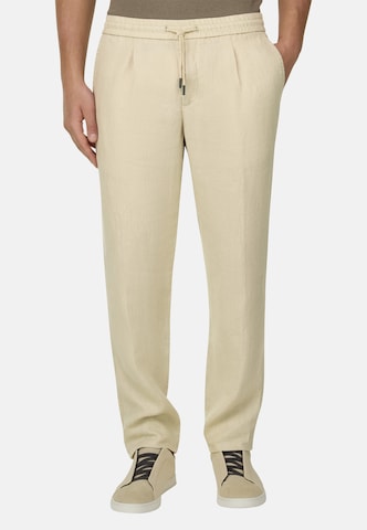 Boggi Milano Slimfit Chino 'Coulisse' in Beige: voorkant