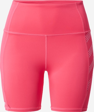 Skinny Pantalon de sport Superdry en rose : devant