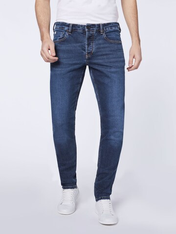 Detto Fatto Tapered Jeans in Blau: Vorderseite