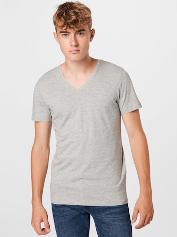 T-Shirt TOM TAILOR DENIM en gris : devant