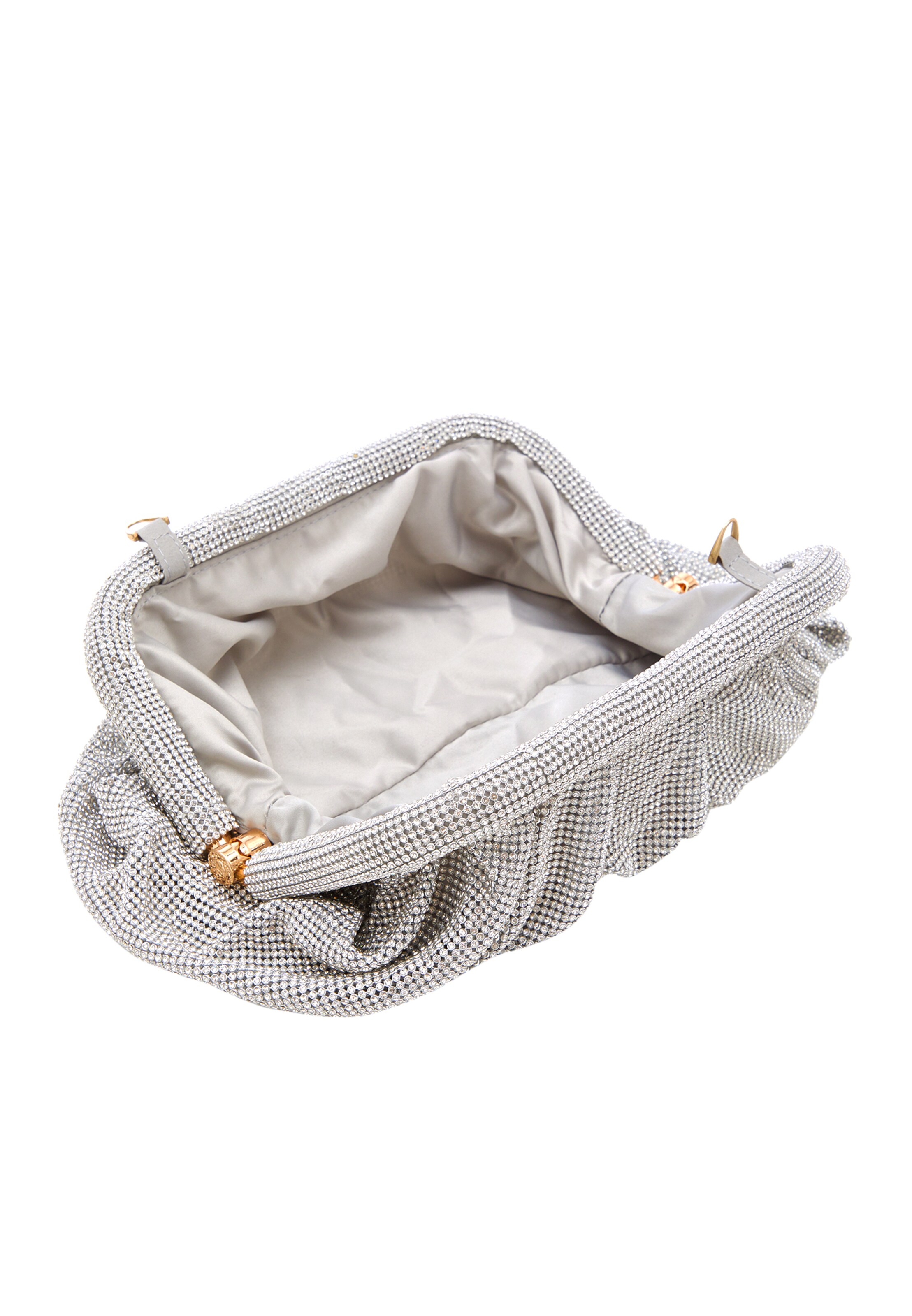 NAEMI Клатч в Серебристый