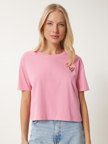 Happiness İstanbul Μπλουζάκι σε ροζ: μπροστά