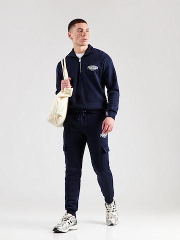 JACK & JONES Sweatsuit 'JJMAKOTO' in Blue: front