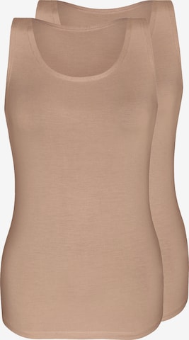 Maillot de corps 'LOVELY SKIN' sassa en beige : devant