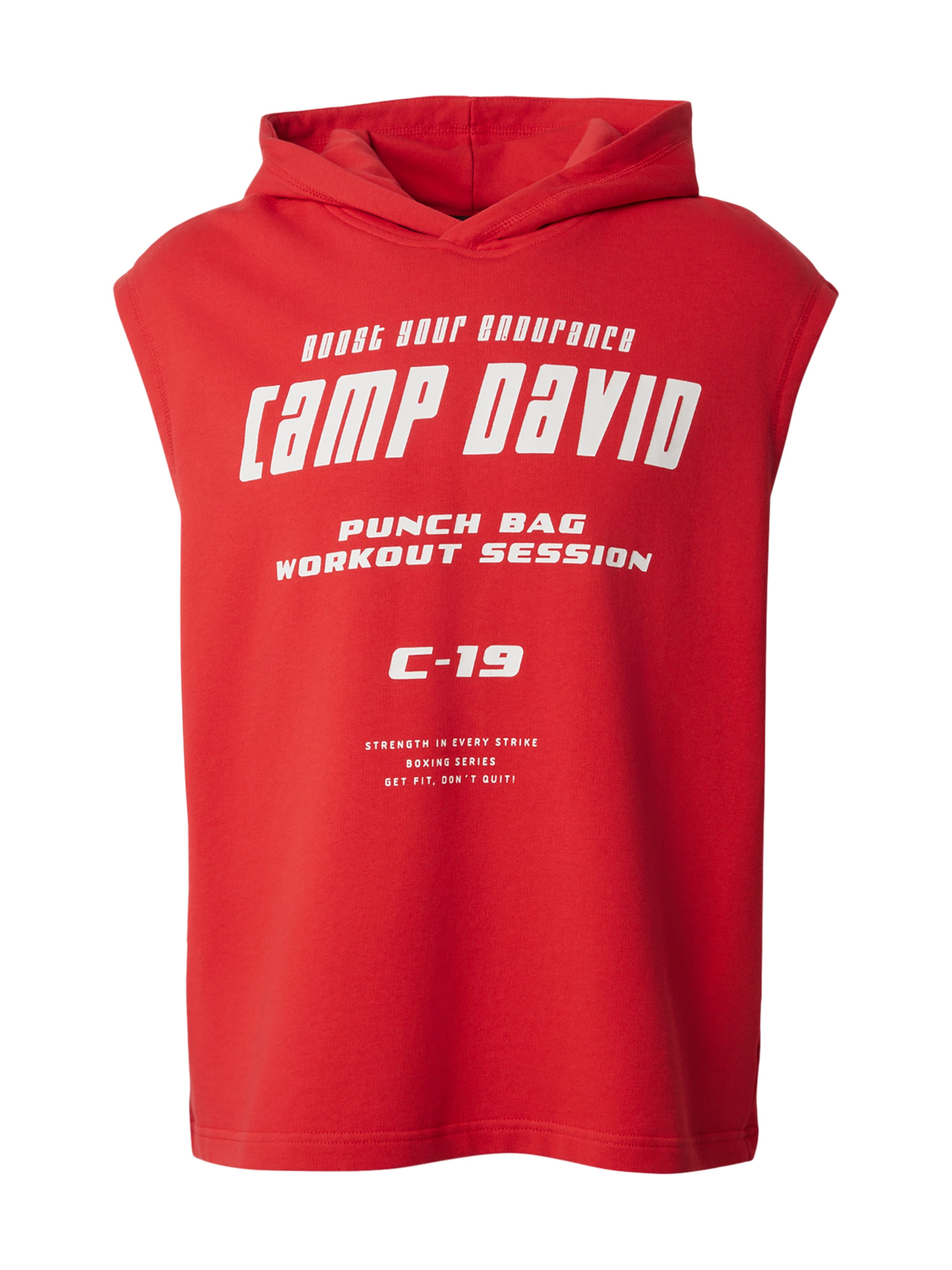 Felpa di CAMP DAVID in rosso: frontale
