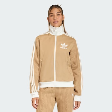 ADIDAS ORIGINALS Bluza rozpinana w kolorze brązowy: przód