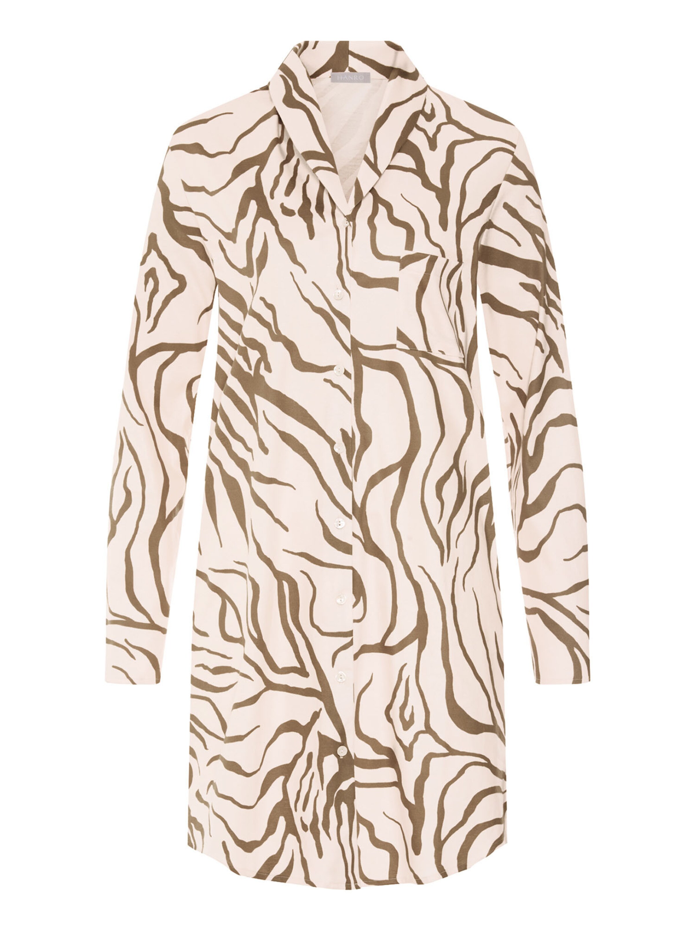 Chemise de nuit ' Loungy Nights ' Hanro en marron : devant