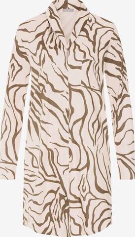 Chemise de nuit ' Loungy Nights ' Hanro en marron : devant