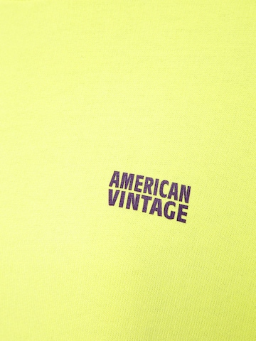 Sweat-shirt AMERICAN VINTAGE en jaune