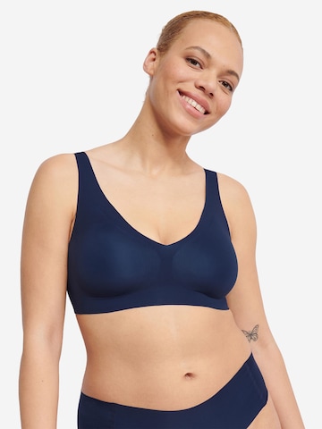 SLOGGI T-shirt BH ' Blue ZERO Feel 20 ' in Blauw: voorkant