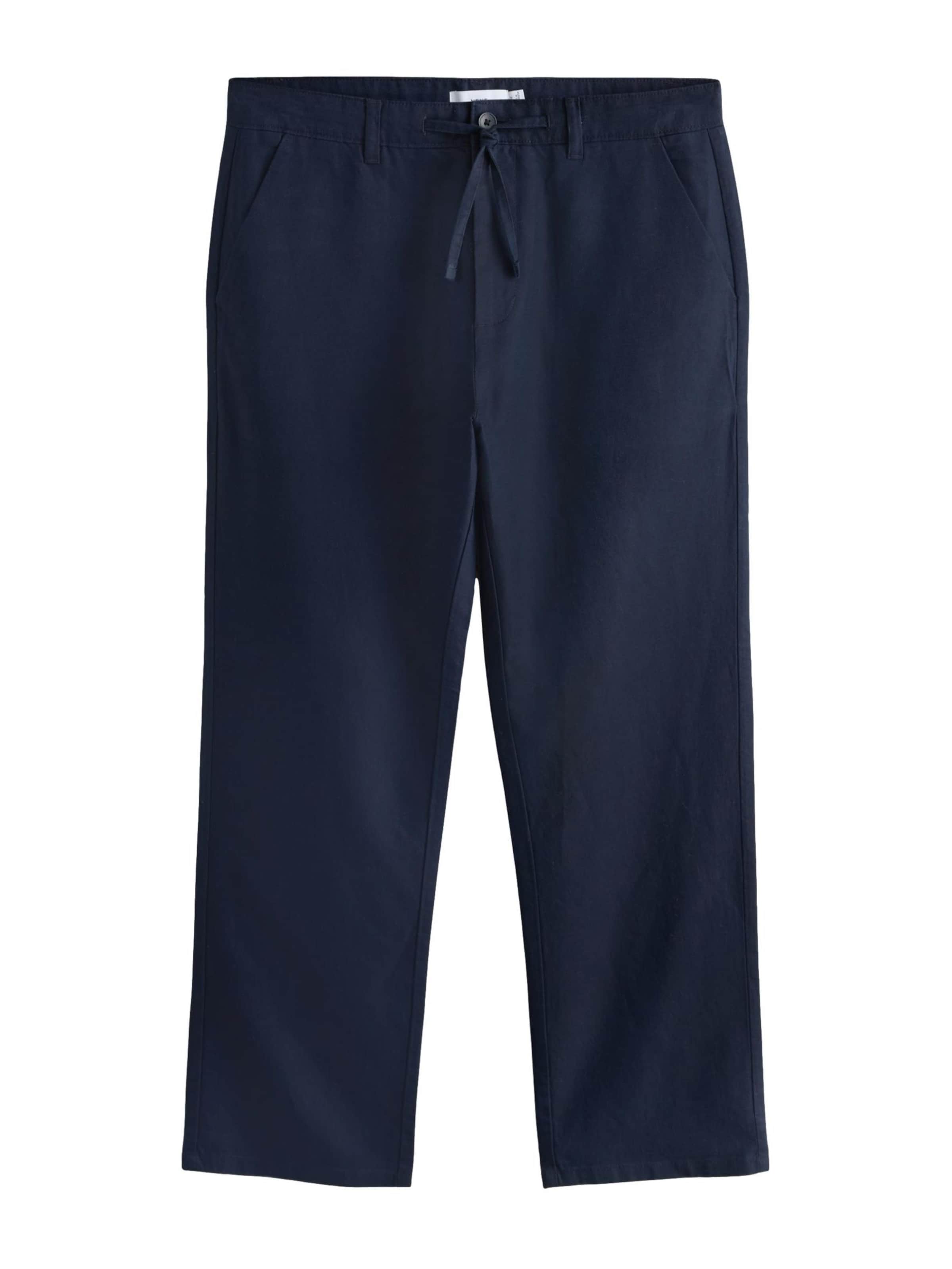 Next Regularen Chino hlače | modra barva: sprednja stran