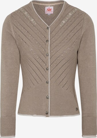 SPIETH & WENSKY Knit Cardigan 'Abby' in Grey: front