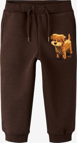 Pantalon NAME IT en marron : devant