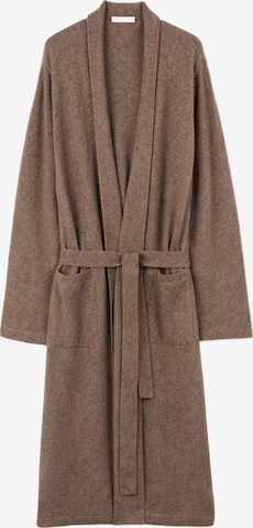 GOBI Cashmere Badrock lång 'Men's Cashmere Robe' i grå: framsida