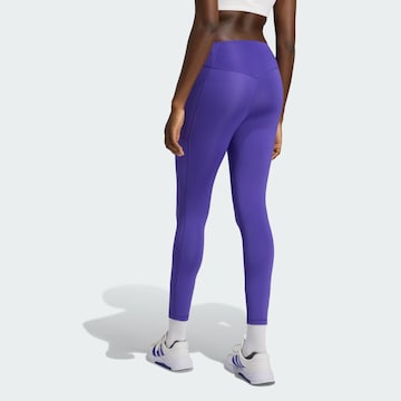 ADIDAS PERFORMANCE Skinny Sportovní kalhoty 'Optime Power Essentials' – fialová