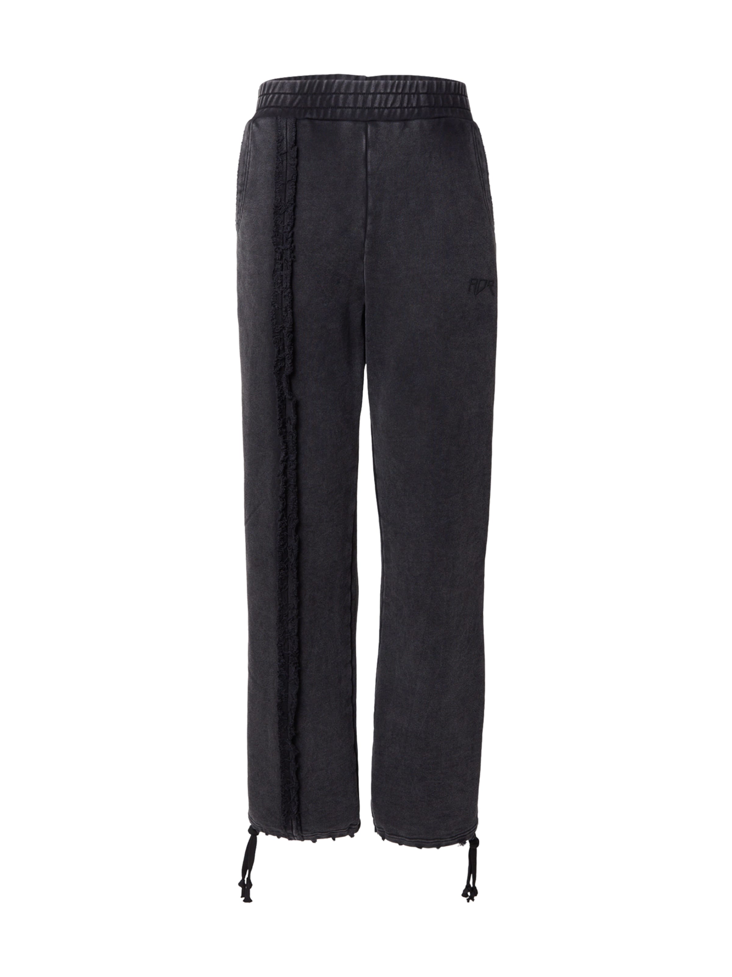 melns Atelier de roupa Vaļīgs piegriezums Bikses: no priekšpuses