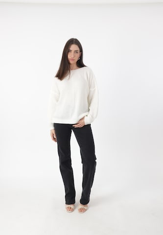 Elara Pullover i hvid: forside