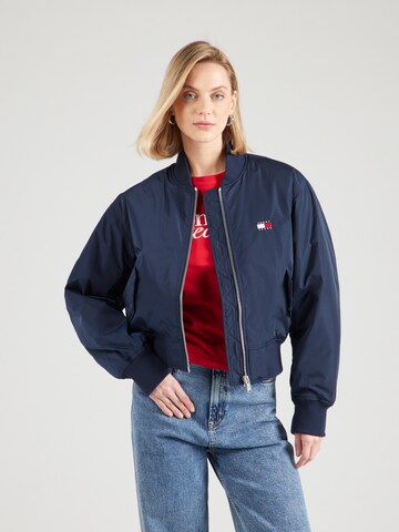 Tommy Jeans Jacke 'ESSENTIALS' in Blau: Vorderseite