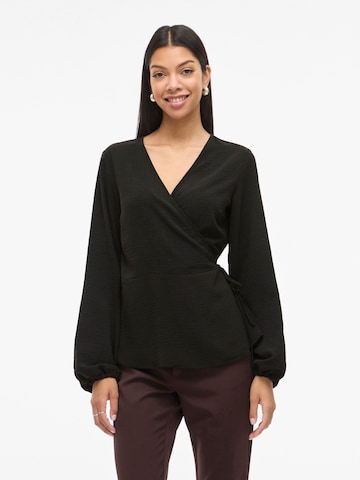 VILA Blouse 'VILOVIE' in Zwart: voorkant