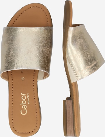 GABOR Mules in Gold