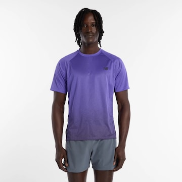 T-Shirt fonctionnel 'Viz-Tech' new balance en violet : devant