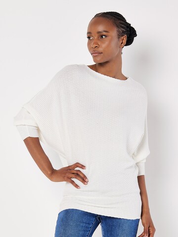 Pull-over Apricot en blanc : devant