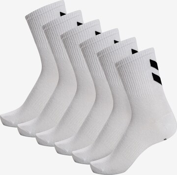 Hummel Socks 'CHEVRON' in White: front