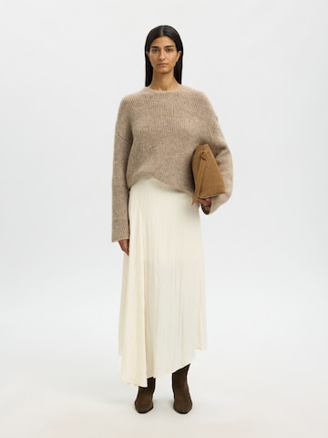 SELECTED Sukňa 'SLFIONA' - Béžová