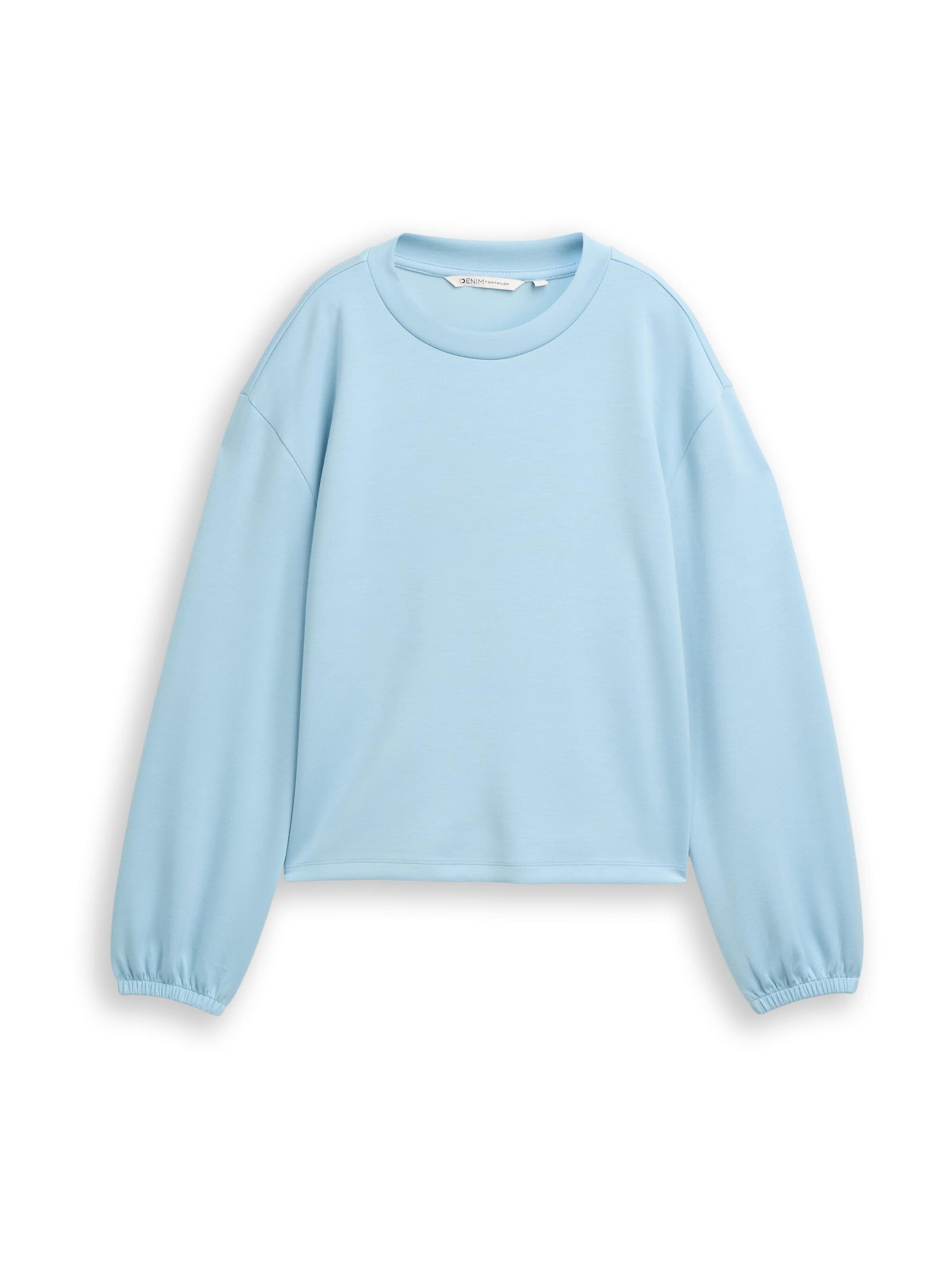 TOM TAILOR DENIM Tričko – modrá: přední strana