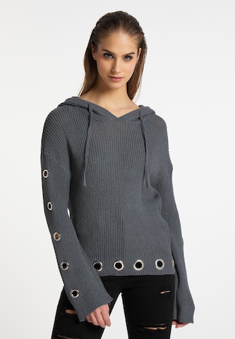 myMo ROCKS Pullover in Grau: predná strana