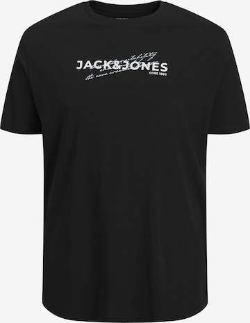 Jack & Jones Plus T-Shirt 'JCOETERNA' in Schwarz: Vorderseite