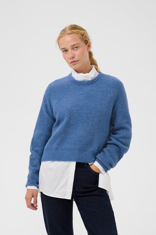 InWear Trui 'NIASIW' in Blauw: voorkant