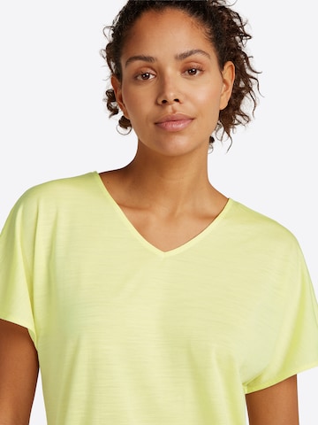 ICEBREAKER Shirt 'Merino Drayden Reversible Top' in Geel