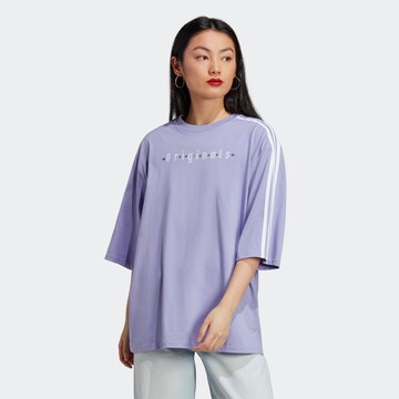 T-shirt ADIDAS ORIGINALS en violet : devant