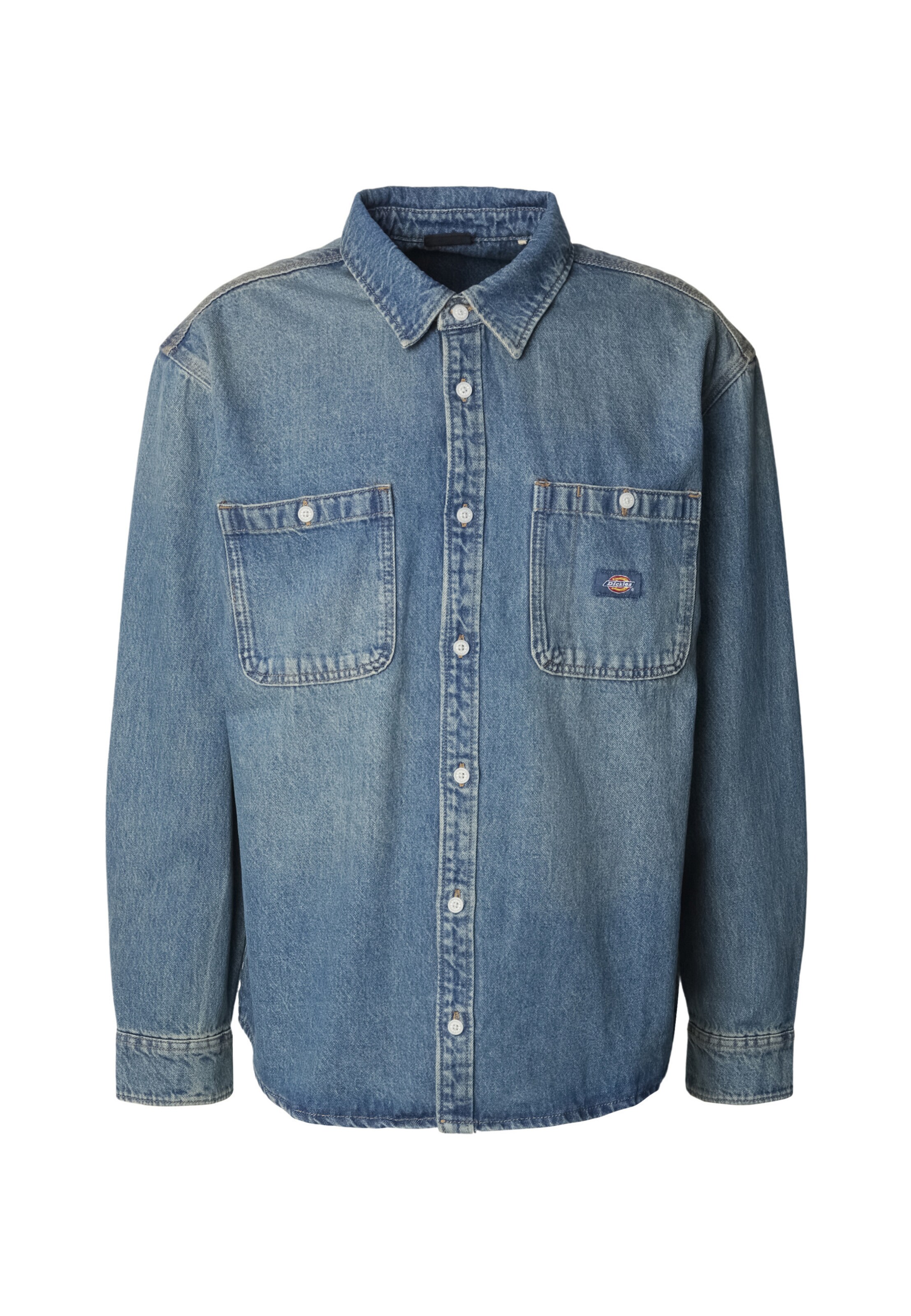 DICKIES Tussenjas 'Mechanic' in Blauw: voorkant