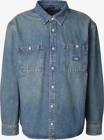 DICKIES Tussenjas 'Mechanic' in Blauw: voorkant