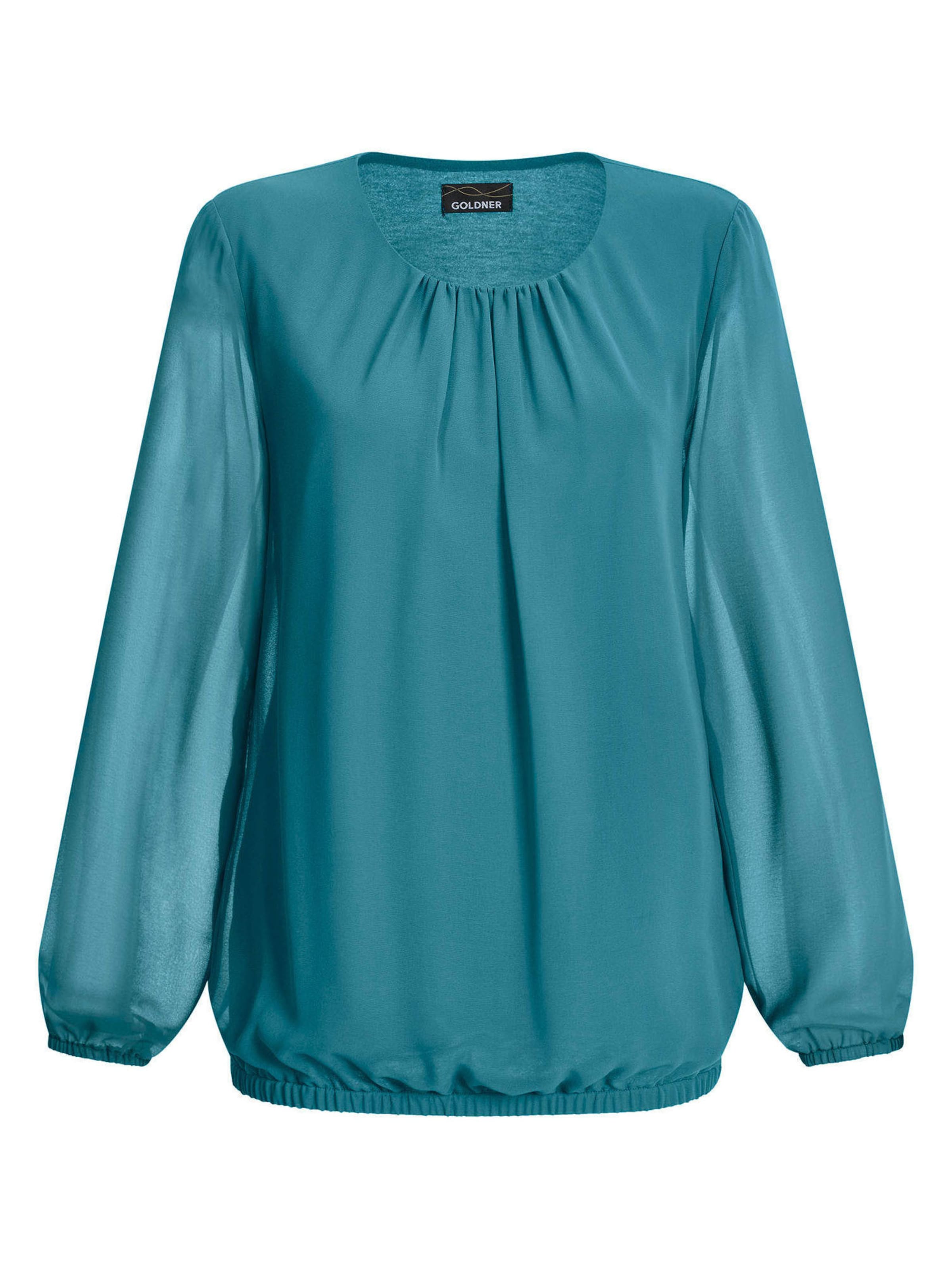 Goldner Bluse in Grün: Vorderseite