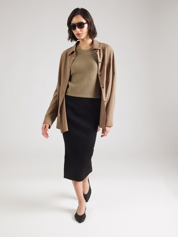 DKNY Вязаный топ в Серый