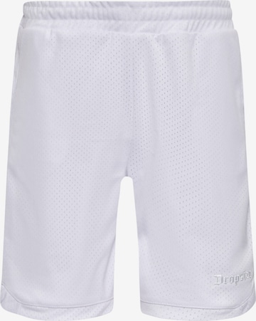 Dropsize Loose fit Pants in White: front
