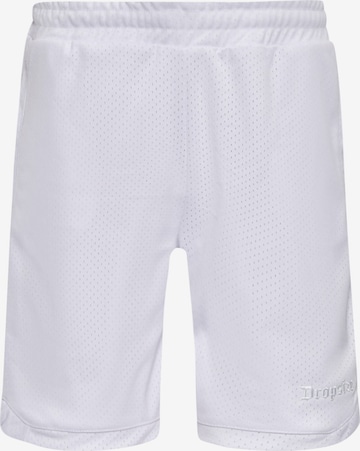 Dropsize Loosefit Shorts in Weiß: Vorderseite