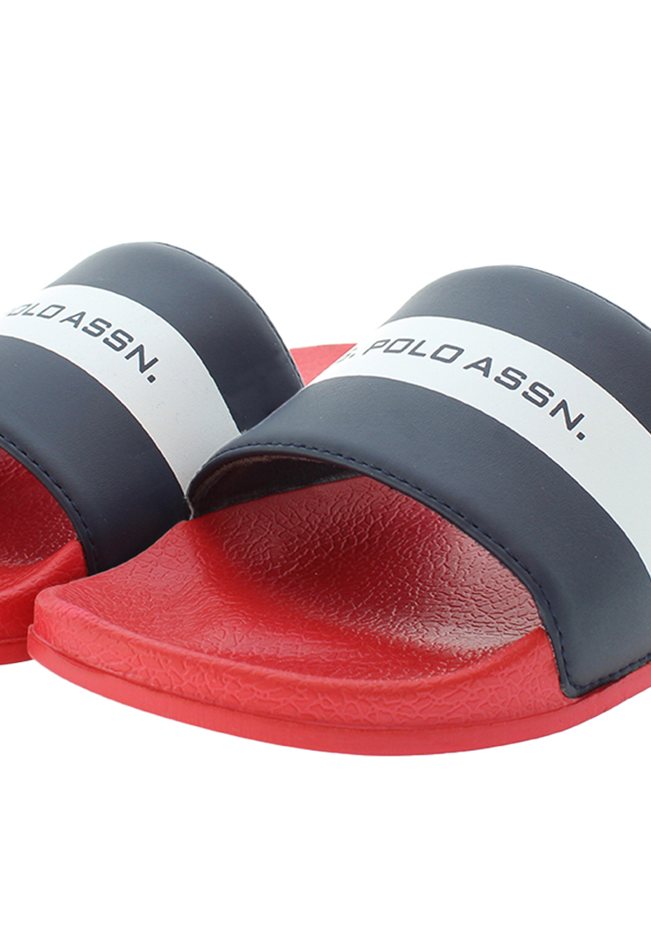 U.S. POLO ASSN. Pantolette 'Skye002' in Rot