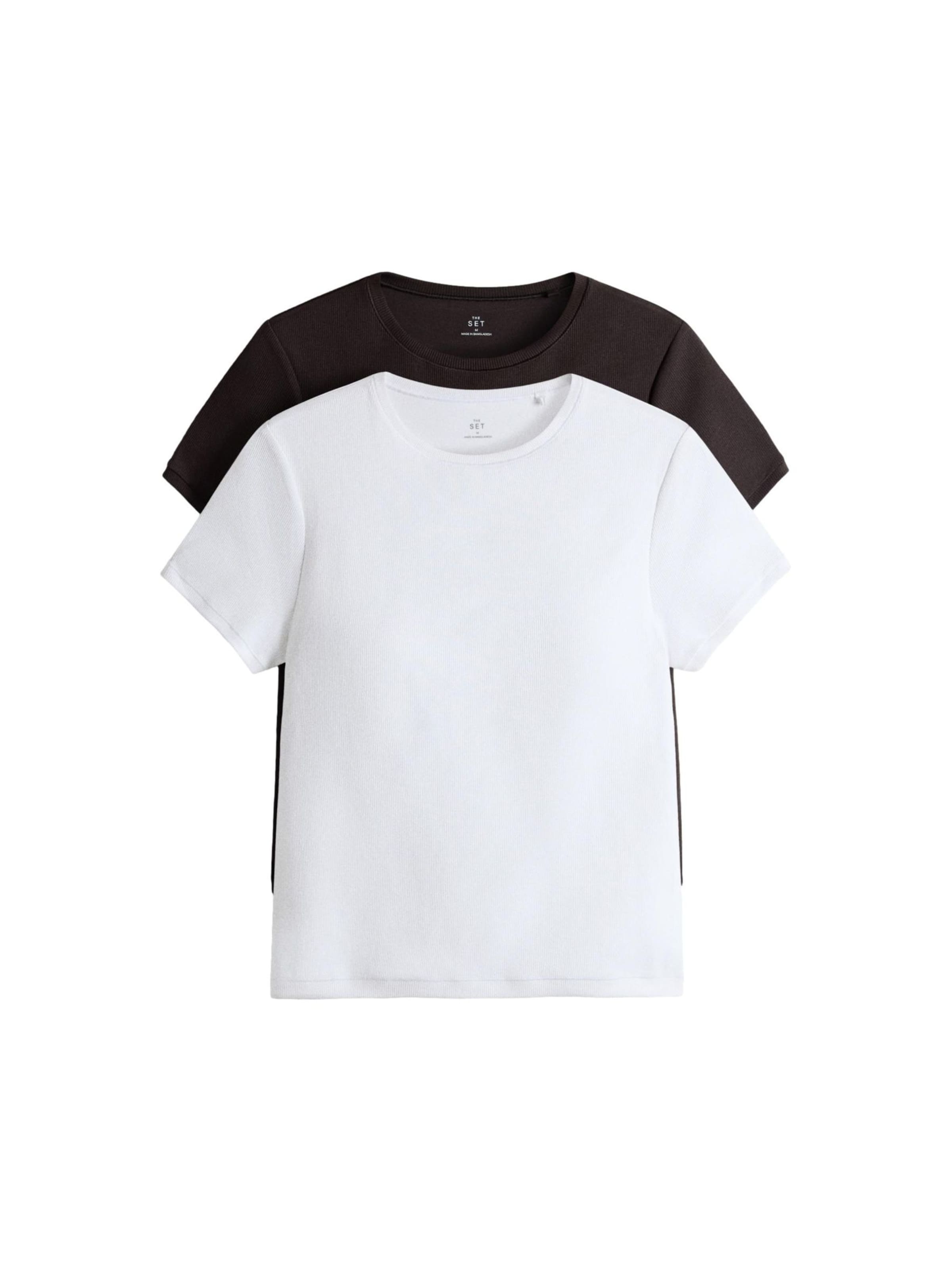 T-shirt The Set en marron : devant