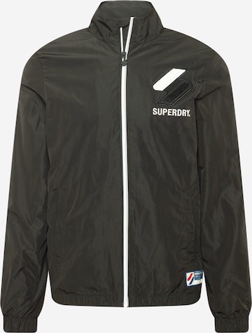 Superdry - Chaqueta de entretiempo en negro: frente