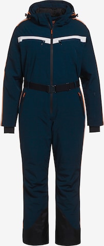 Ulla Popken Jumpsuit in Blauw: voorkant