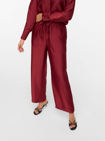 VERO MODA Wide leg Trousers 'VMTOMA' in Red: front