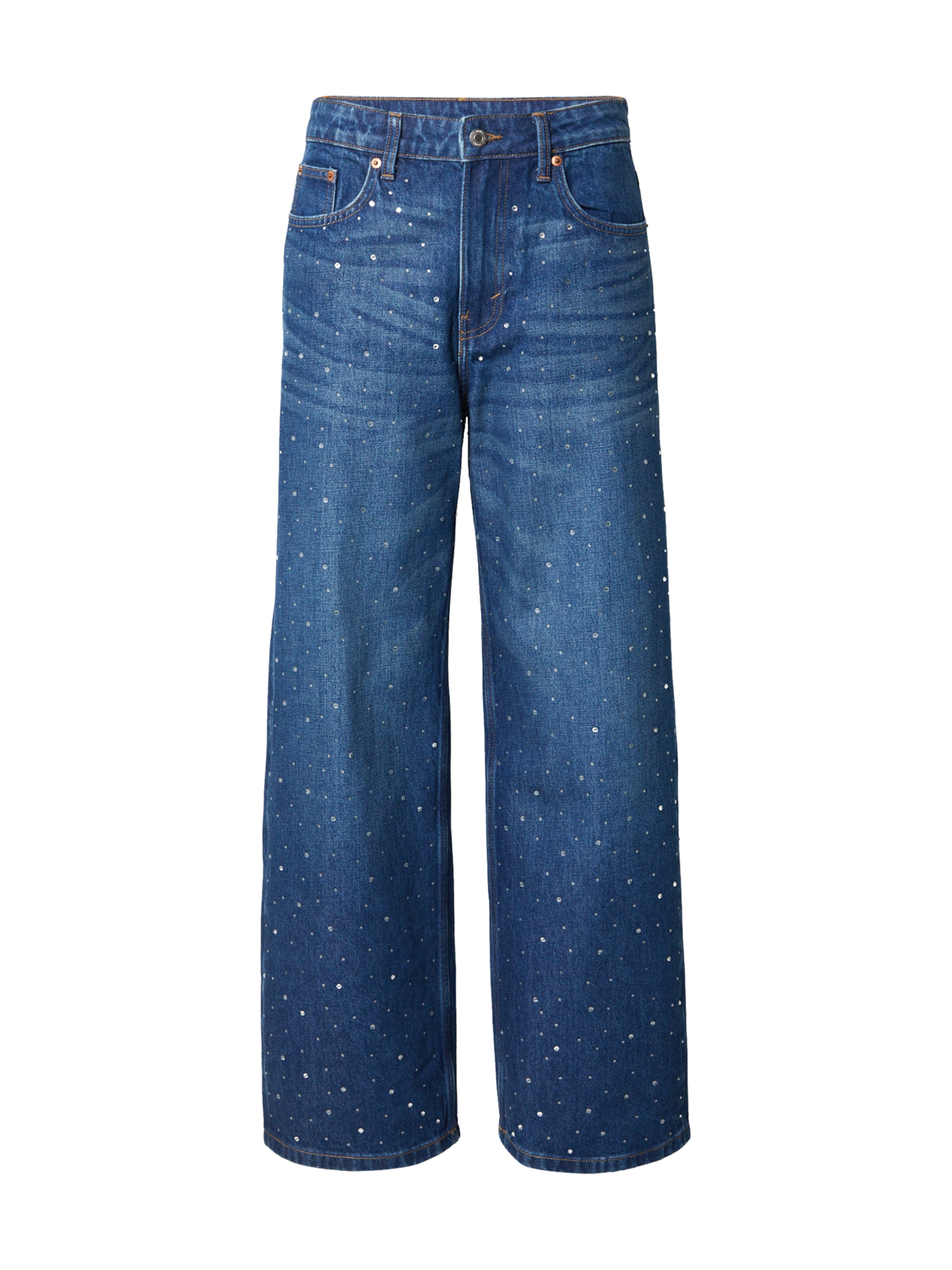 Monki Wide Leg Jeans i blå: forside