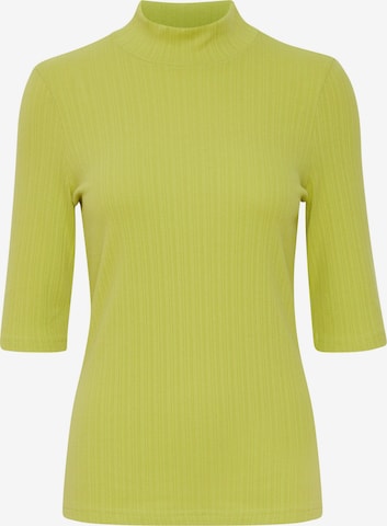 Fransa Sweater 'Henley' in Green: front