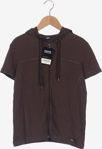 CECIL Sweatshirt & Zip-Up Hoodie in S in Brown: front
