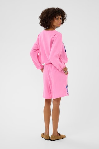 CULTURE Loose fit Pants 'CUTala' in Pink