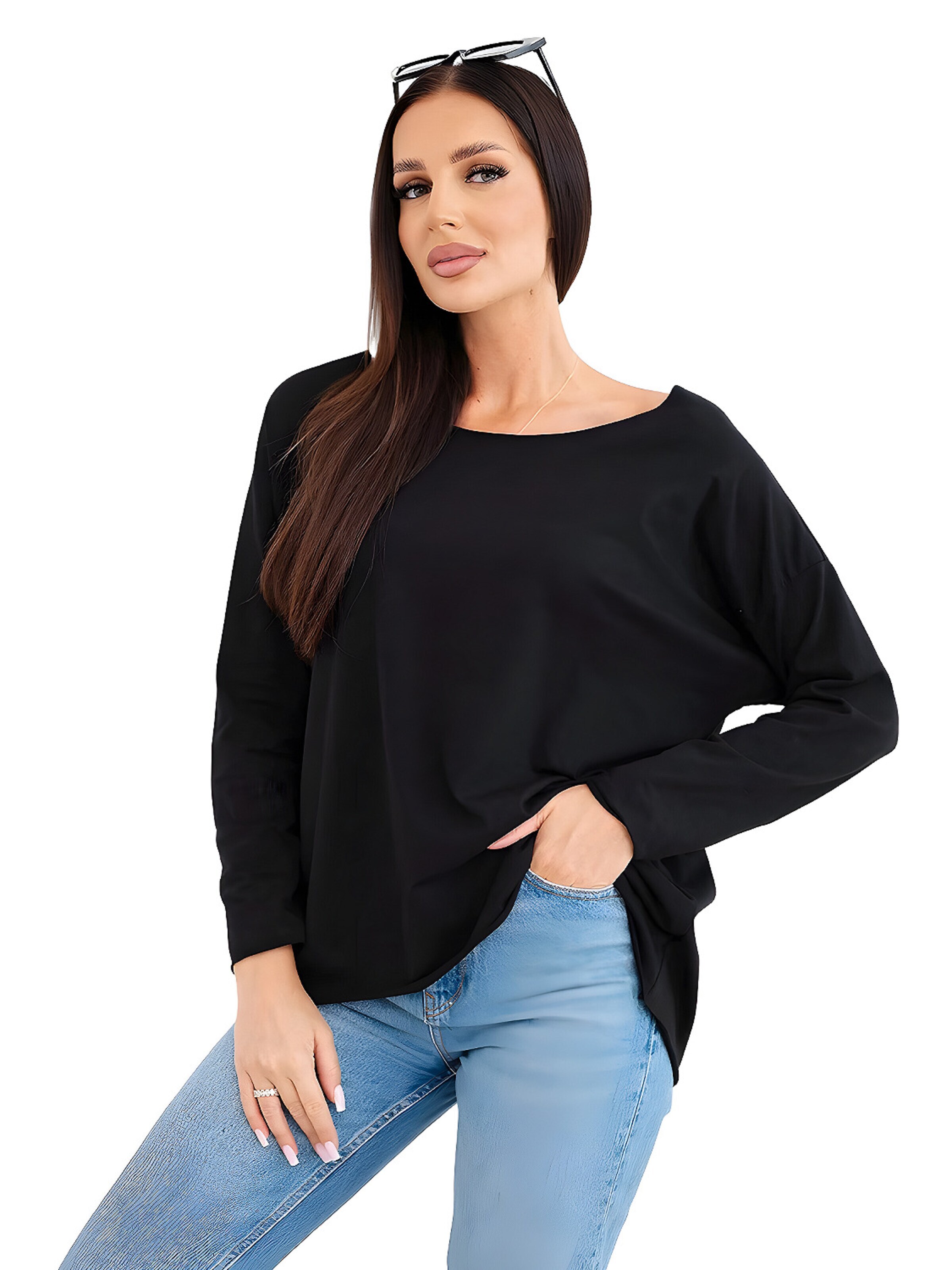 Lumera Bluse 'Xara'‌‌‌‌‌ in Schwarz: Vorderseite